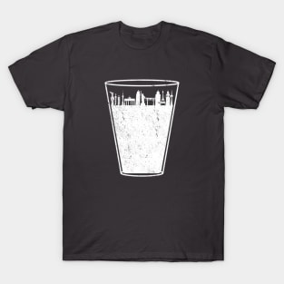 Drink Around the World Skyline Vintage T-Shirt